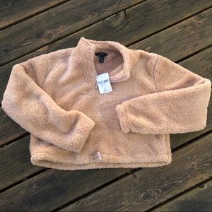 Forever 21 fuzzy crop top